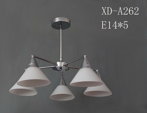 Lampadario bracci metallo - 5,