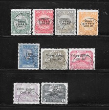FIUME OCCUPAZIONE ITALIANA 1919,  N° 101/109 USATI colonie  lot lotto