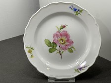 Piatto porcellana Meissen rose