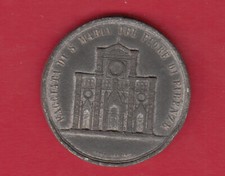 MEDAGLIA FACCIATA DI S. MARIA DEL FIORE MAGGIO 1887 FESTE FIORENTINE GIGLIO VEDI