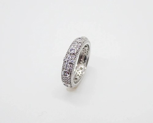 Anello rosario con zirconi - rosario,