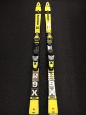 Sci da discesa Rossignol Race Carver 9X Pro giallo/nero usati con attacchi