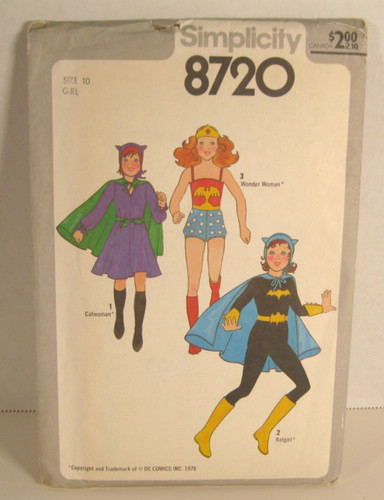 Simplicity 8720 catwoman - simplicity,