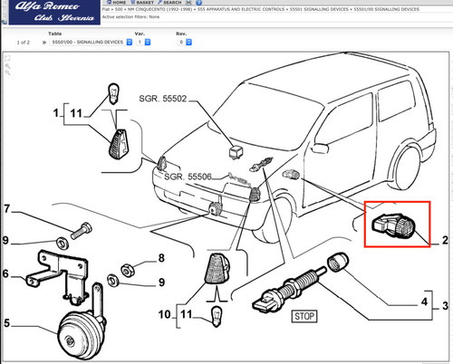 7595373 fanale laterale - 7595373, fiat