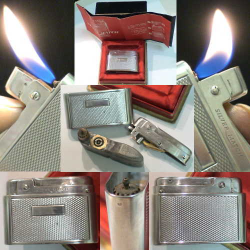 Briquet ancien silver match - briquet,
