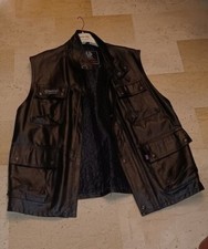 BELSTAFF ORIGINAL GILET GENUINE LEATHER BLACK COLOUR SIZE S NDR XXL