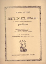 ROBERT DE VISEE - SUITE IN SOL MINORE per chitarra