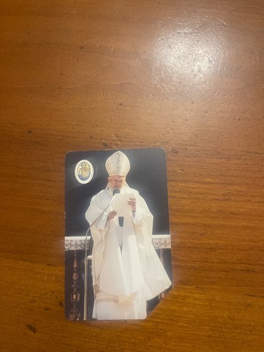 Scheda telefonica papa - scheda,