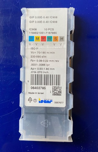 Inserti iscar 3mm nuovi - 10, e