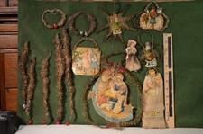 14 rottami decorazioni natalizie, 1900-20, ottime condizioni
