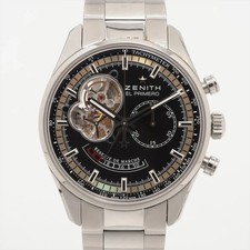 Zenith El Primero 03.2080.4021 SS SS AT quadrante nero 1 collegamento aggiuntivo