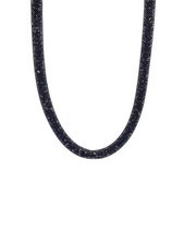 Collana Swarovski nera da uomo