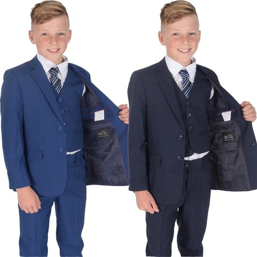 Abito quadretti blu navy 5 - abito,