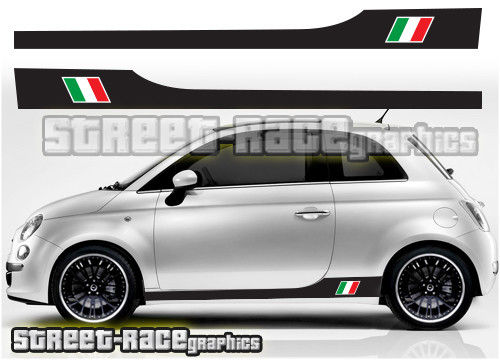 Fiat 500 strisce - , laterali