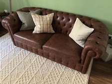 Divano Chester (2 Posti) Pelle Fiore CONTATTA IN PRIVATO (Vedi Fine Descrizione)