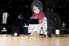 Carta da parati 3D nera