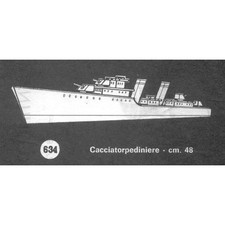 DISEGNO PER COSTRUZ. DI UN CACCIATORPEDINIERE CON IL TRAFORO DELLA AMATI COD.634