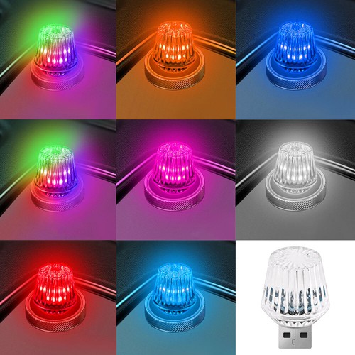 Mini usb led luce auto - 1x,