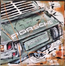 DANIEL FANG PORSCHE 2018 ACRILICO SU TELA JUTA cm. 80x80