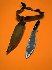 Miniatura per figure Coltello macete  boscaiolo fodero arte presepiale 10,5 cm