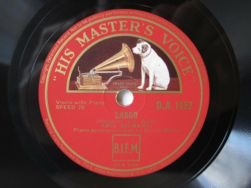 78rpm emil telmanyi - 78rpm, (violin)