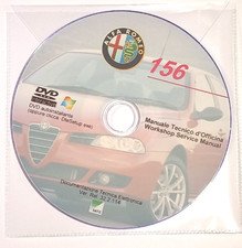 DVD MANUALE OFFICINA ALFA ROMEO 156 1.6-1.8-2.0 2.5-V6 1.9-2.4JTD 3.2-V6 2.0JTS