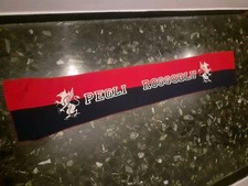 SCIARPA SCARF VINTAGE '80 FOOTBALL CALCIO ULTRAS GENOA GRUPPO PEGLI. PANNO 
