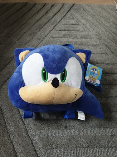 Zaino sonic riccio peluche - zaino,