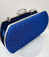 Borsa da sera clutch bag blu