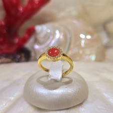 Anello corallo rosso naturale