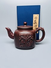 Yixing Teiera Argilla Asta Oolong Tea Vintage Set Artigianale Lungo Drago Teiera