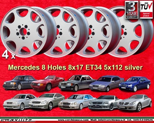 Cerchi mercedes 8x17 5x112 - 4,