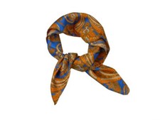 Fazzoletto da collo novita seta uomo con disegni stilizzati fantasia 60 flower