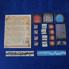 HEROQUEST espansione "I MAGHI DI MORCAR" lotto tutte TILES e TASSELLI riprodotti