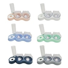 Ciotole doppie per gatti, set