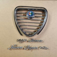 Scudo mascherina con stemma e Scritte Alfa Romeo Nuova Super 1300 ( per Giulia )