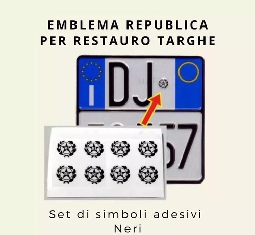 Adesivi repubblica italiana - adesivi,