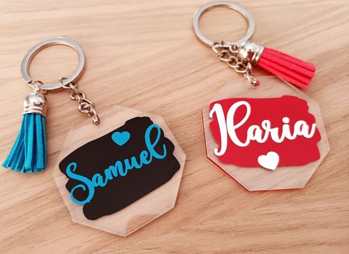 Portachiavi personalizzato con - personalizzato,