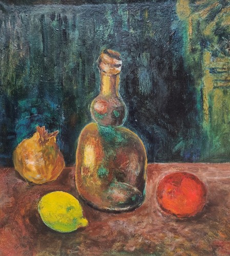 Antico dipinto olio - antico, natura