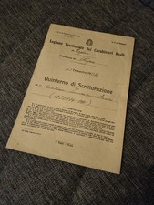 Documento Legione Territoriale dei Carabinieri Reali di Cagliari 1933 - XI