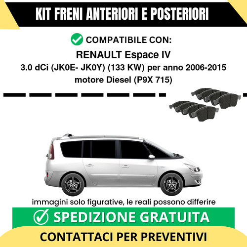 Pastiglie freno ant post - pastiglie,