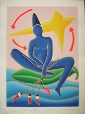 Giancarlo Montuschi serigrafia polimaterica cm.50x70