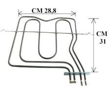 RESISTENZA FORNO ARISTON INDESIT SUPERIORE DOPPIA 1000 + 1200 W  MC   RS 60