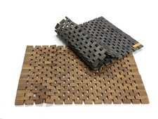 Tovagliette o tovagliette rettangolari in legno Pomax Made in Belgium - Set di 2