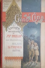 Libri ragazzi Gino e Gina fra gli indiani Racconto di F. G. Baylor ed. 1889 RARO