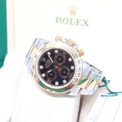Rolex 40mm black diamonds - black,