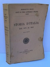 STORIA D’ITALIA DAL 1871 AL