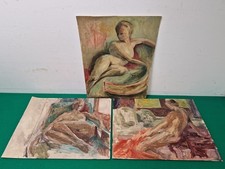 Set di dipinti di nudo olio su