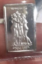 LINGOTTO  SILVER 5 gr ARGENTO 925 Le Tre Grazie Di Antonio Canova Intercoins 
