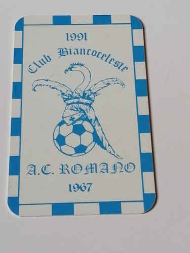 Tessera lazio club - tessera, romano